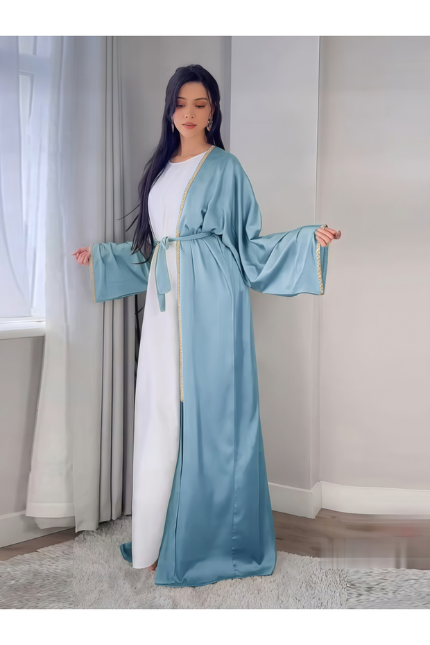 عباءة أزور بريز سادة اللون
