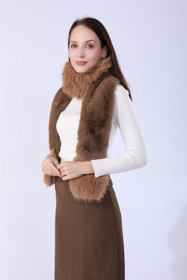 Fur Detailed Scarf