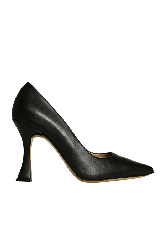 Black Leather Women's Stiletto