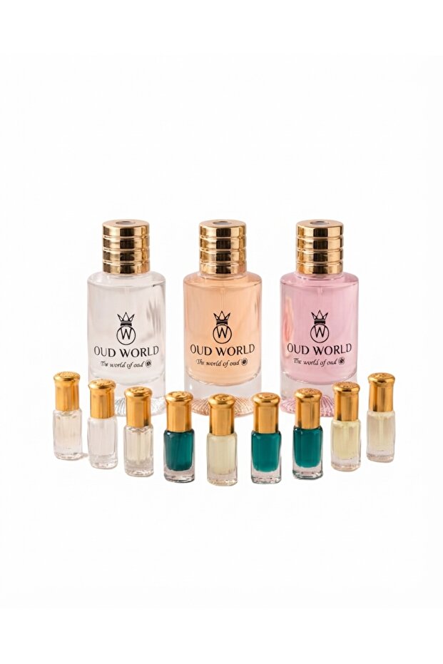 Combo Set 36, Amir Al Oud, Lavender and Scandal Night, 3 x 50ML, with 9 Complimentary Attars