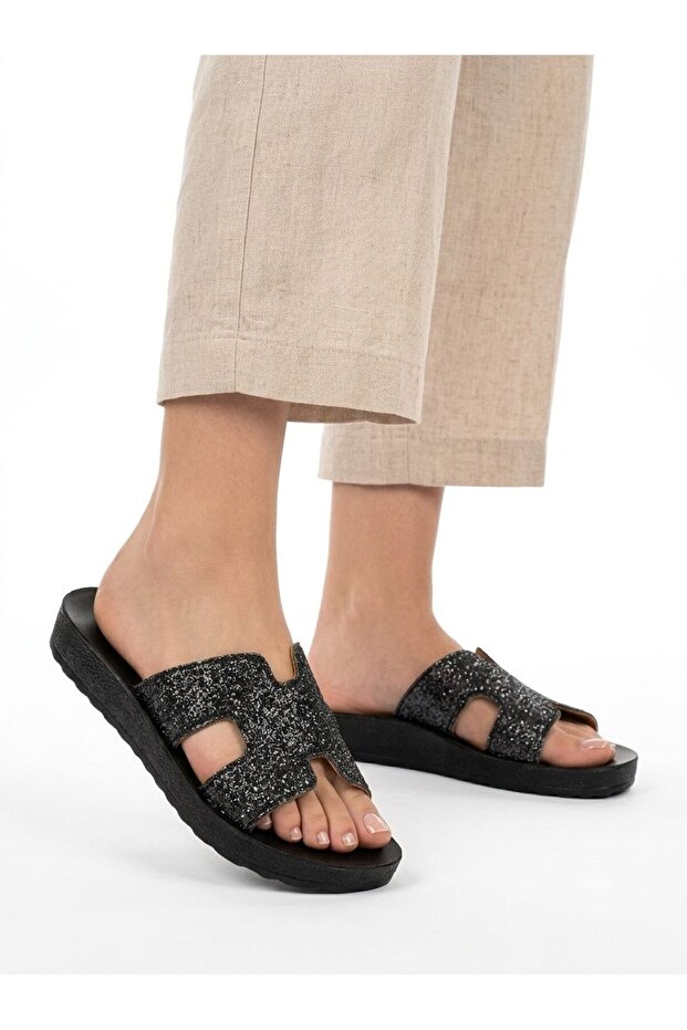 Women's New Season Daily Slippers Silvery H Model