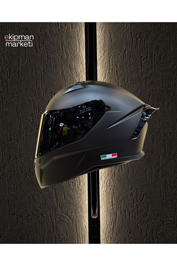 869 Matt Black Full Face Kask