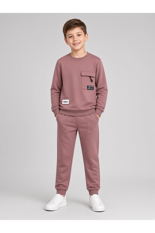 Pocket-Detail Men's Children's Suit
