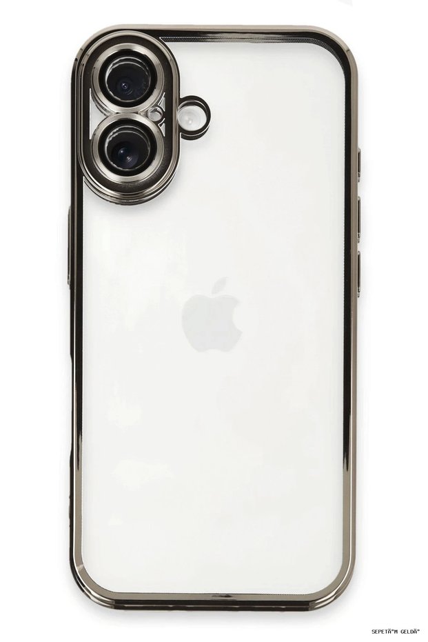 Spt-Gld Newface iPhone 16 Plus Case with Lens Silicone - (151125) Titanium Gray