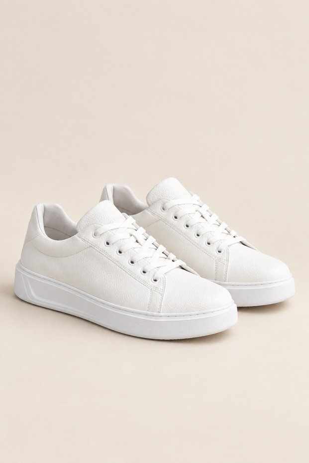 Kb-Kx7 Kuback White Skin Casual Men's Shoes