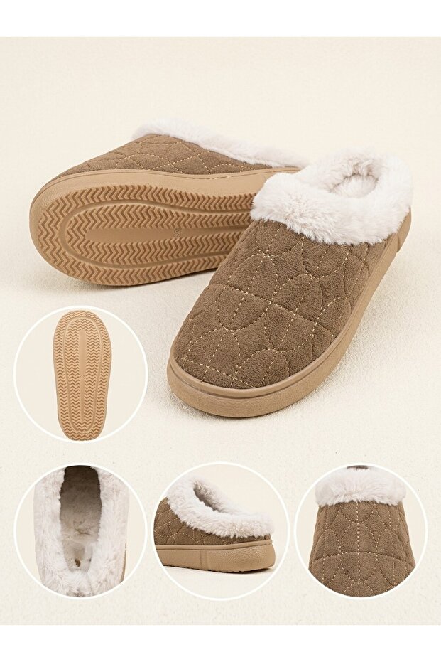 Women's Plush Winter Warm Furry Lightweight Non-Slip Comfortable Sole Ultra Comfortable