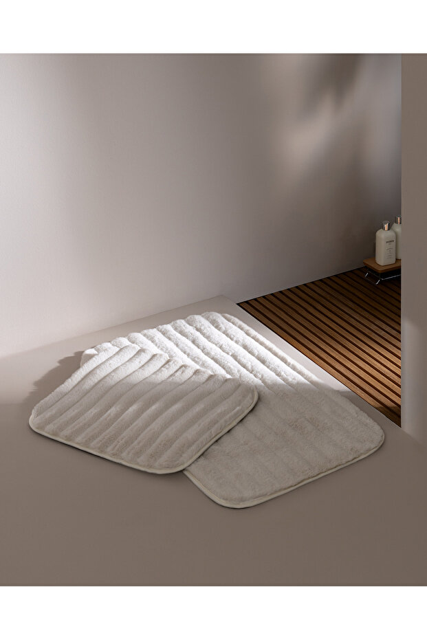 Elvane 2-Piece Bath Mat - Ecru