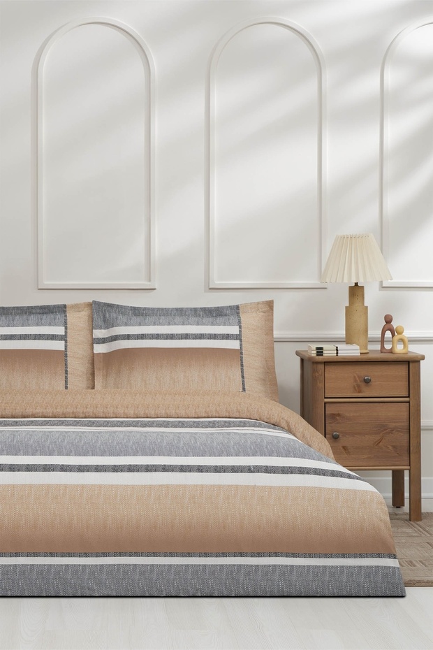 Listrado Single Elastic Sheet Duvet Cover Set