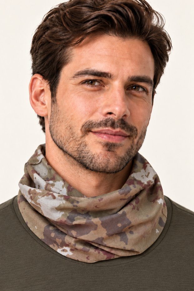 Unisex Camouflage Patterned Multi-Purpose Buff Neck Gaiter Flexible Seamless Bandana Beanie