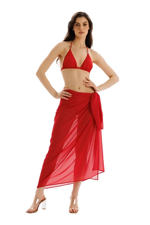 Women's Red Pareo P.3518-26