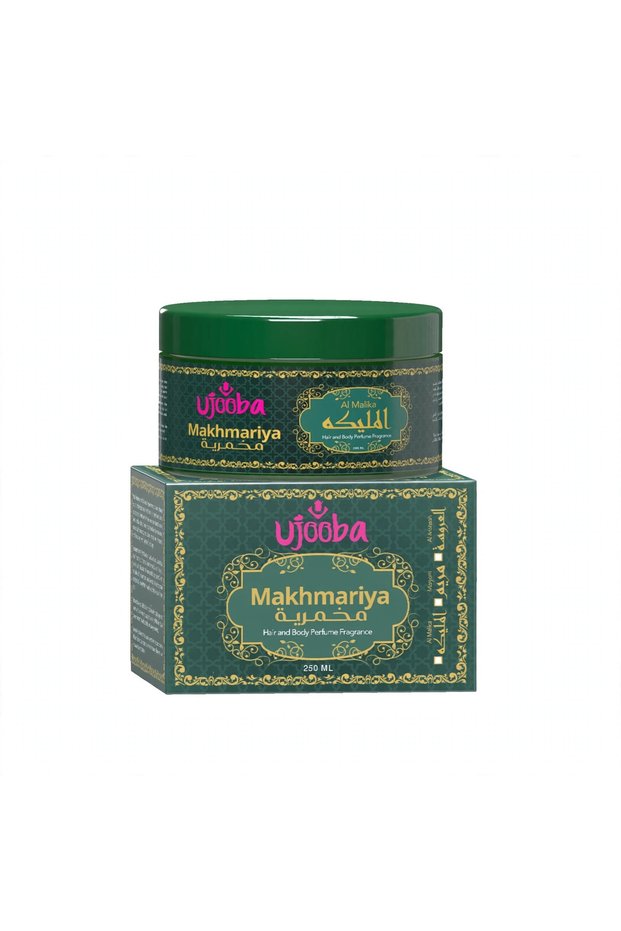Makhmariya Al Malika Hair & Body Perfume Cream 250ml | Shea Butter Moisturiser for Soft Skin & Fragrance