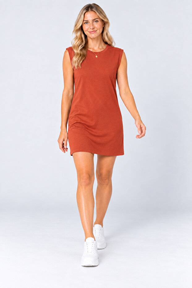 Sleeveless Tunic Dress and Lining Esp-E00281