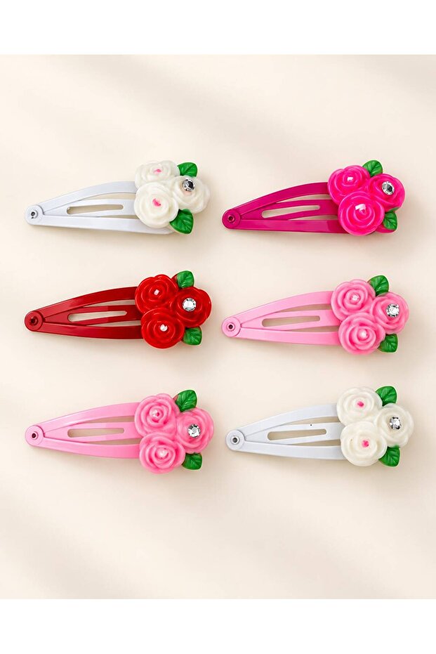 Girl's 6-Piece Figured Snap Buckle Set Children's Hair Clips