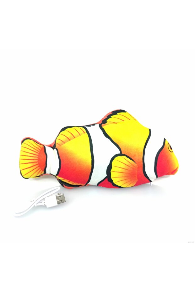 Spt-Gld USB Li Dancing Plush Clown Fish (212219) 30cm