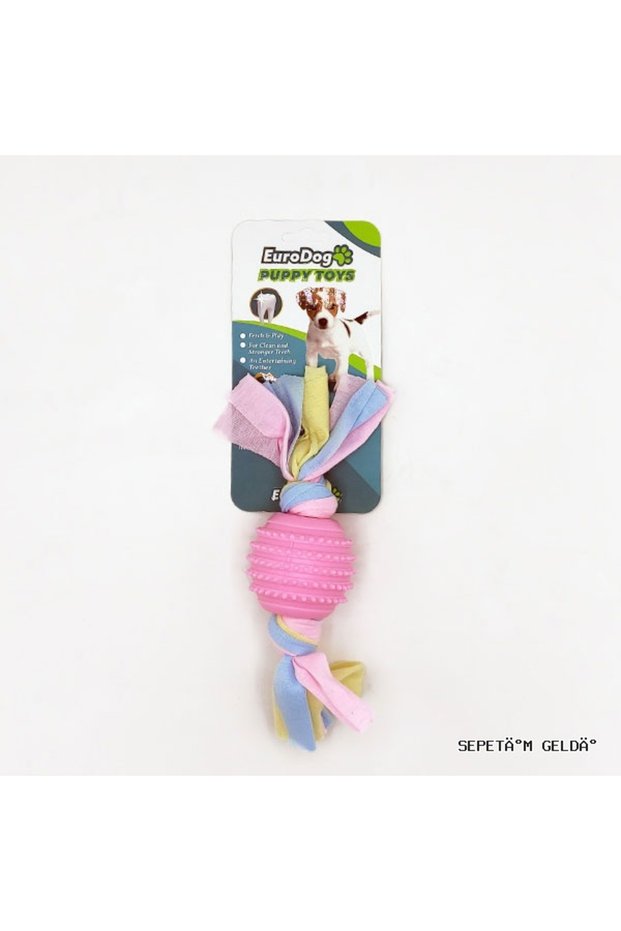 Spt-Gld Puppy t Pink Serrated Ball (230041) Dental Toy.