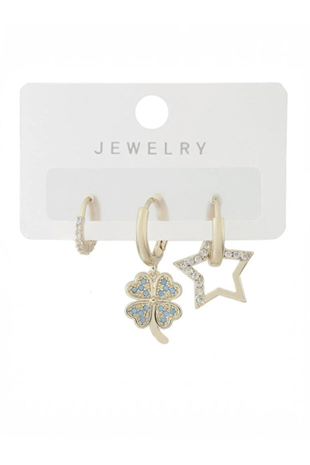 Vip Series 3-Piece Anti-Tarnish Earring Set