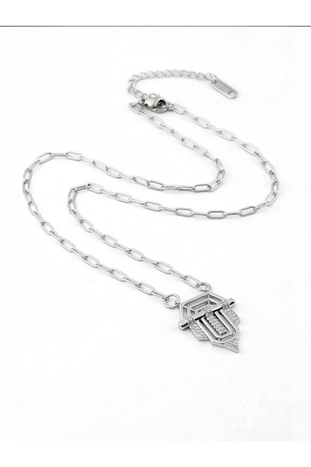Stainless Steel Zircon Stone Serenay Necklace