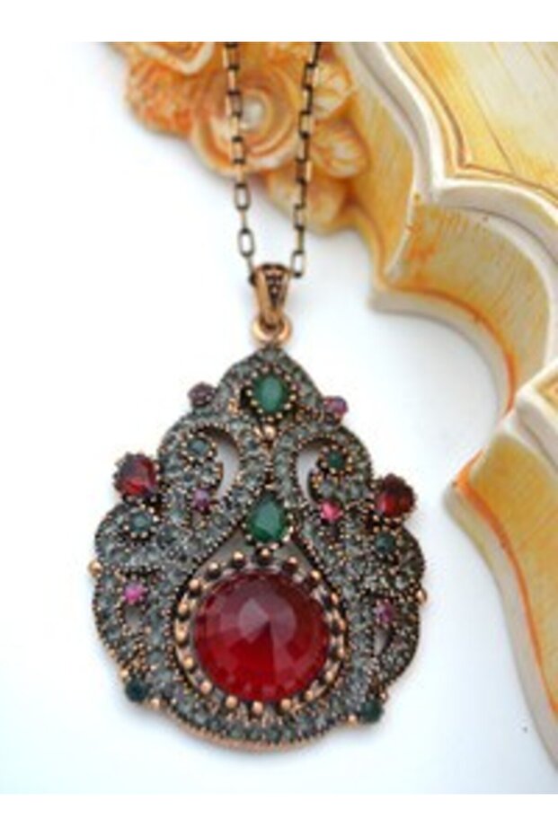 Special Design Handmade Necklace - Red -