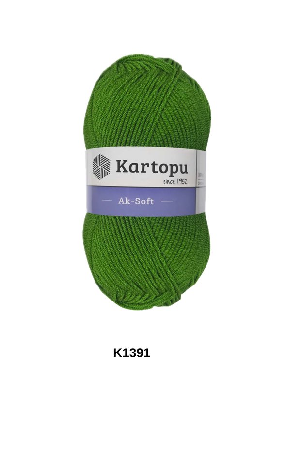 1 Piece of Kartopu Aksoft 100 Grams 250 Meters Hand Knitting Yarn Color:K1391