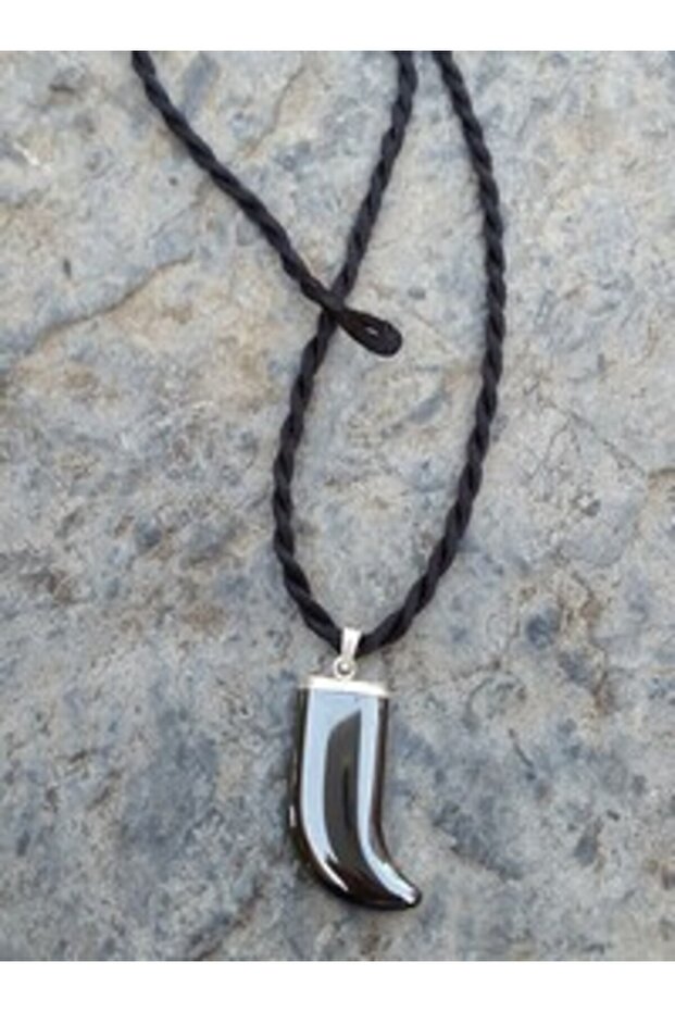 Hematite Natural Stone Necklace - Gray -