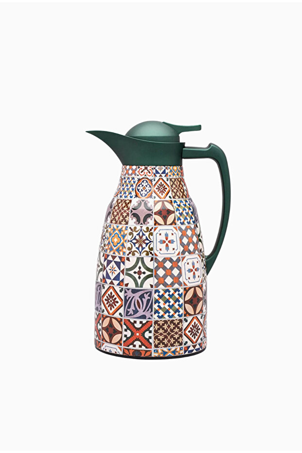 Andalusia Green 1L Stainless Steel Double Layer Thermos - Green