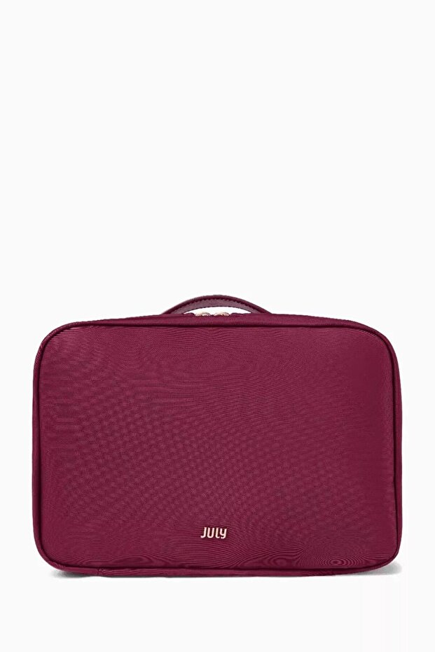Hangable Travel Makeup and Grooming Bag - Burgundy