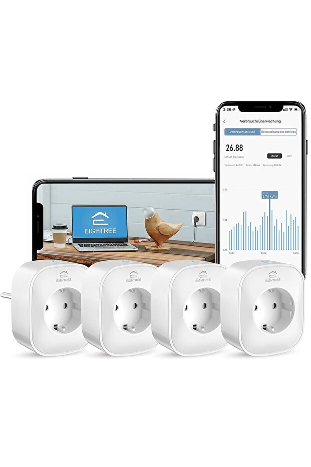 Wi-Fi Smart Socket, 16A, Alexa and Google Home Compatible