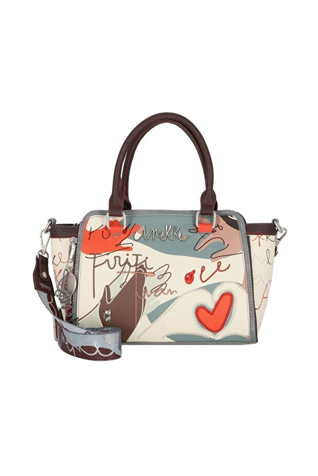 Ole Women's Shoulder Bag 34 cm Gray Elegant, Spacious and Functional Daily Bag