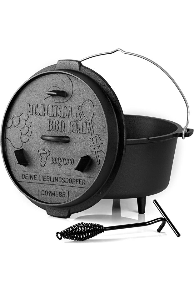 9 Litre Dutch Oven Do9Mebb – Mc.Ellisda & Bbq Bear Special Edition