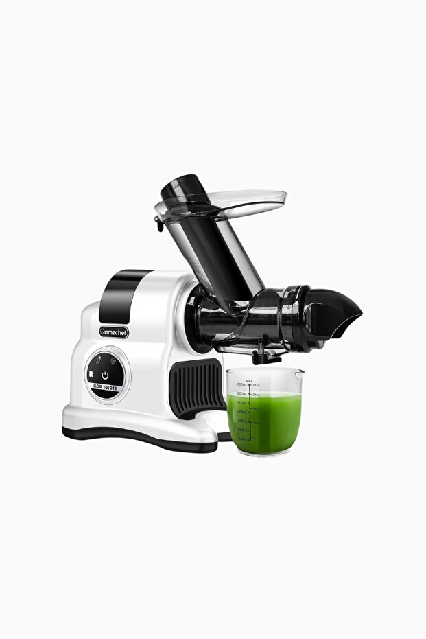 Fruit Juicer 150W, 80 mm Wide Mouth & White, Powerful Motor - White