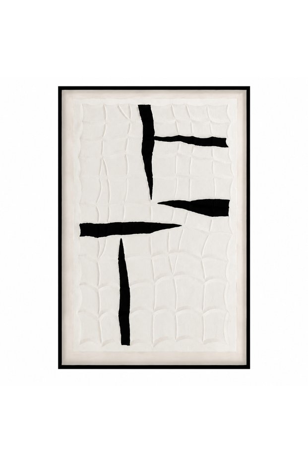 لوحة حائط راقية بإطار أسود مقاس 120 × 80 سم
