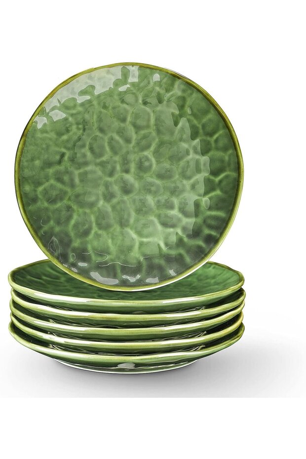 Ceramic Dinner Plates Set, 10.5 Inch, Set of 6
