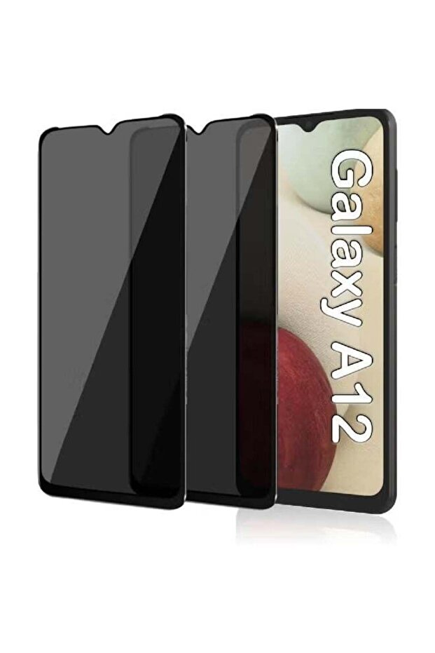 ZOOMEE [2 Pack Samsung Galaxy A12 Privacy Screen Protector,Anti-Spy Tempered Glass Film,9H Hardness,Anti-Scratch