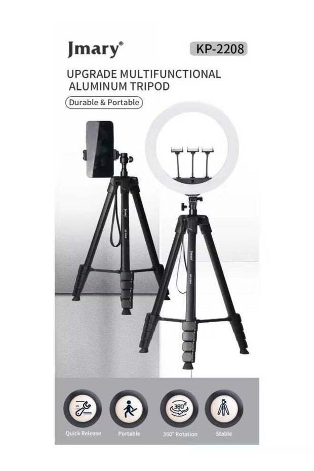 KP-2208 Multifunctional Tripod + Monopod For Mobile And Ring Light