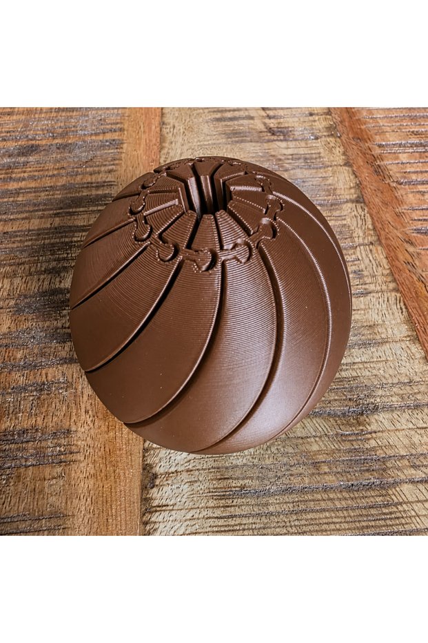 3D Printing Stress Sphere - Expanding Mechanical Stress Sphere-Brown