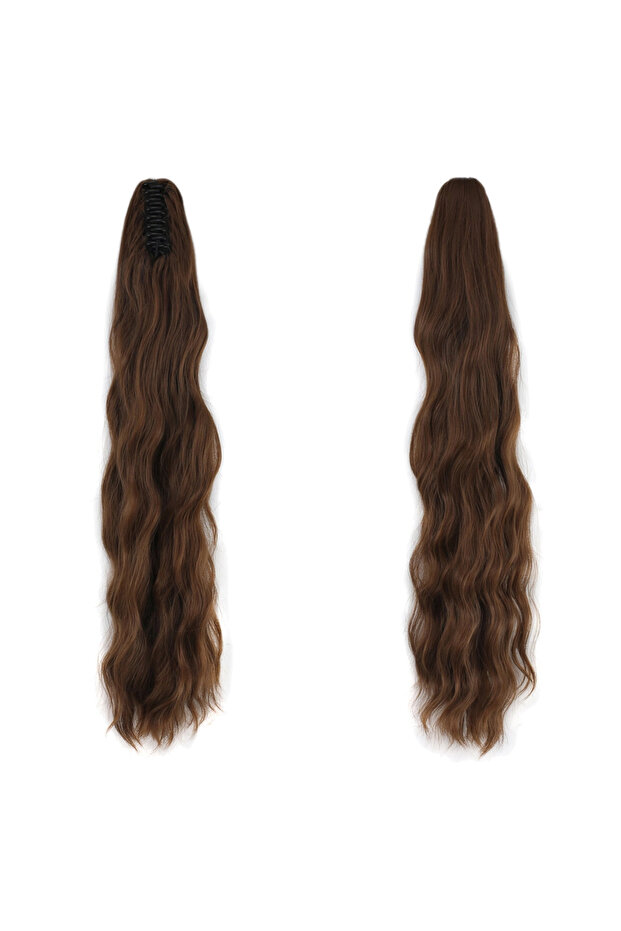 Buckle Protein Fiber Sen Ponytail / Light Caramel