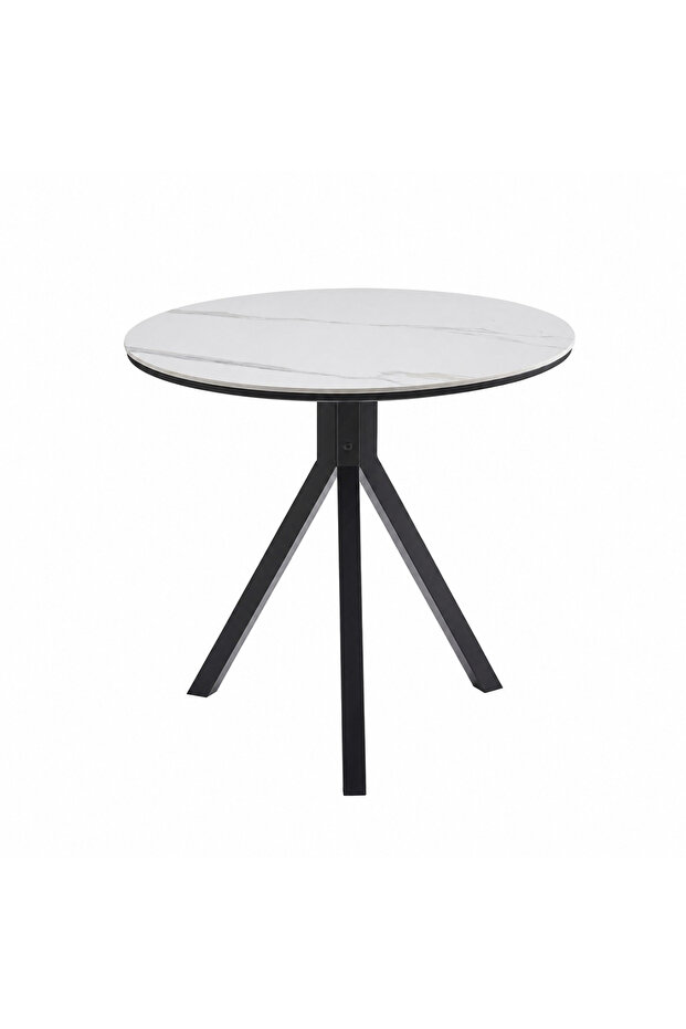 80X80 cm Round Coffee Table Coffee Table White