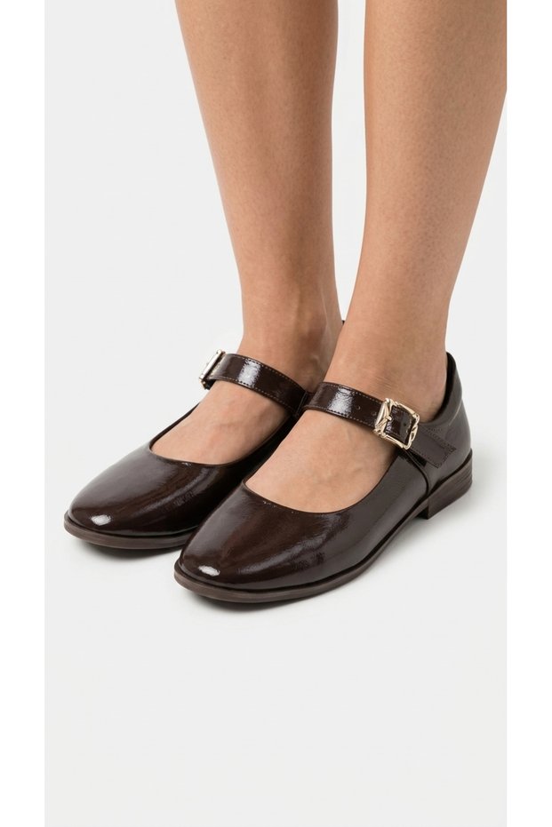 Corvik Women's Ballerina Shoes Daily Ballerina Shoes Comfortable Shoes with Buckle Belt