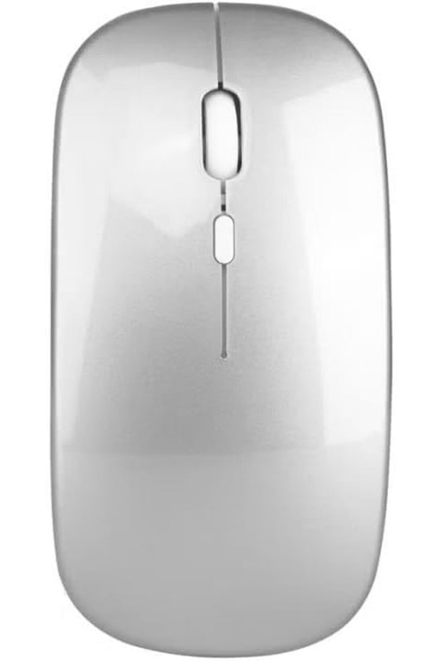 Rechargeable Wireless Mouse With Receiver Silver