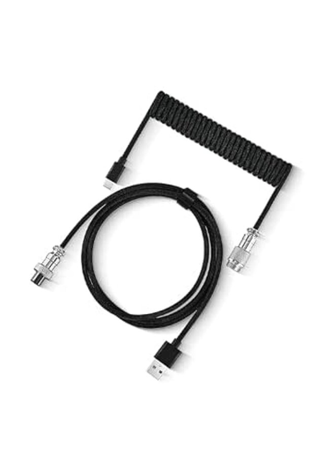 كابل لوحة مفاتيح ملفوف احترافي مخصص من نوع USB C