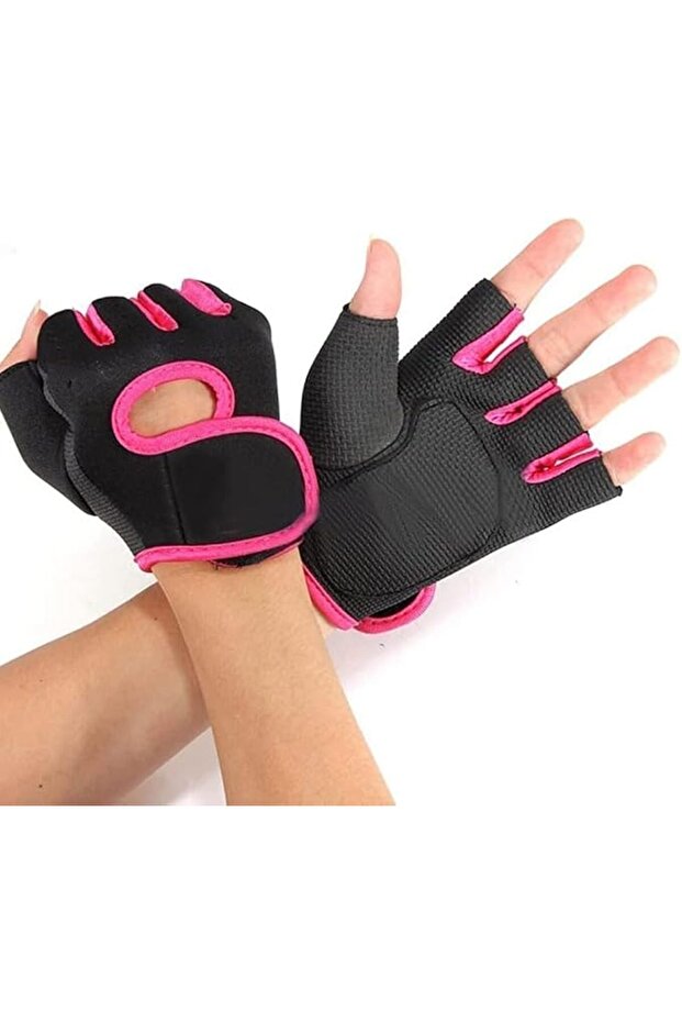 Workout Gloves, Size L Breathable Half Finger Mesh, Non Slip Grip Gym Training Equipment, Com
