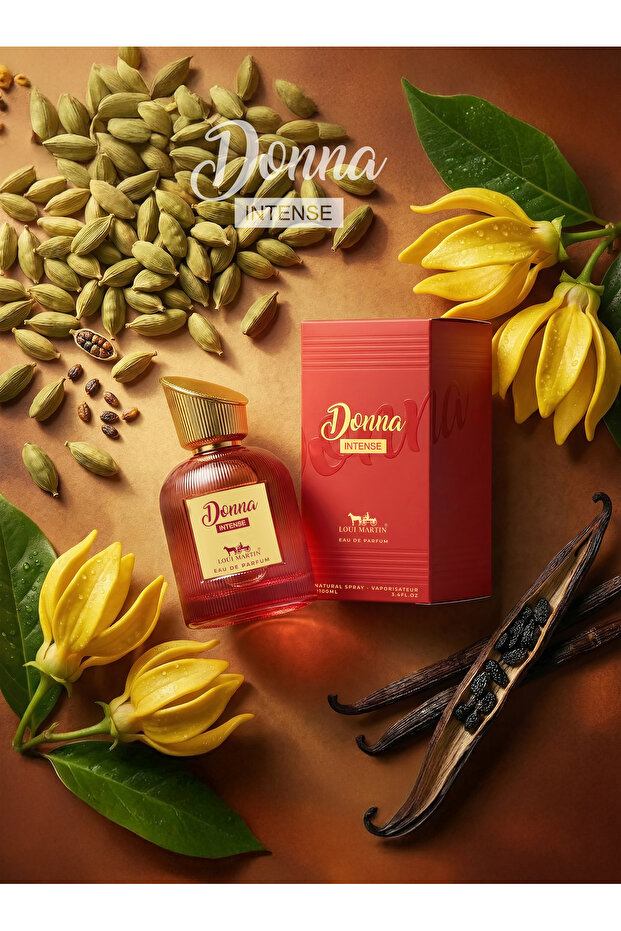 Donna Intense Eau de Parfum 100ml | Cardamom, Ylang-Ylang & Vanilla Absolute | Women’s Fragrance