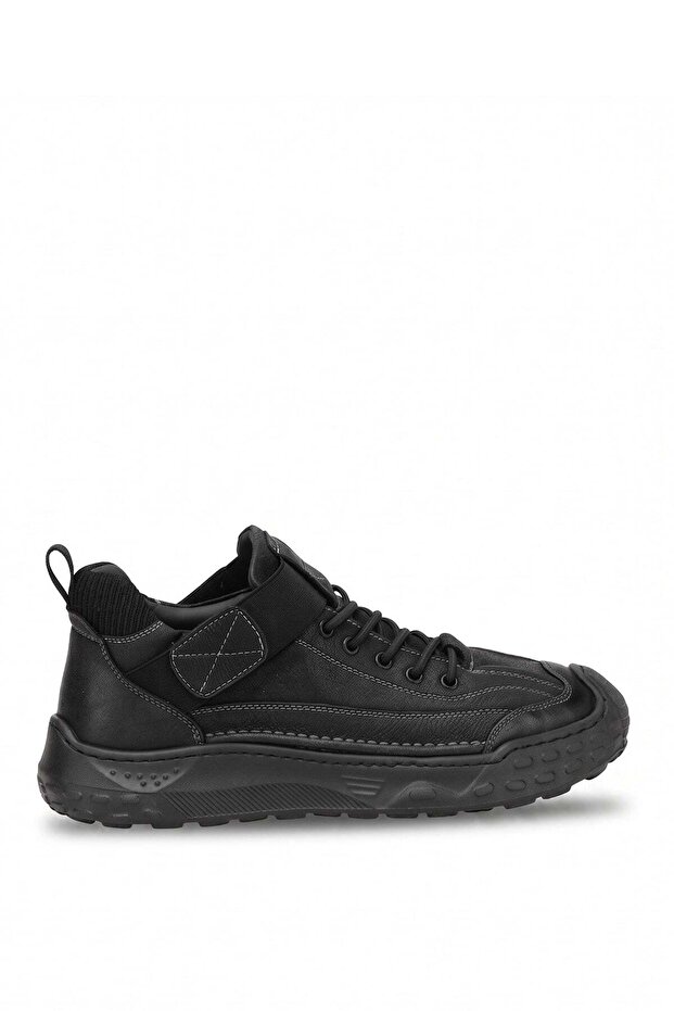 26Blg525 Men's Genuine Leather Casual Shoes Black