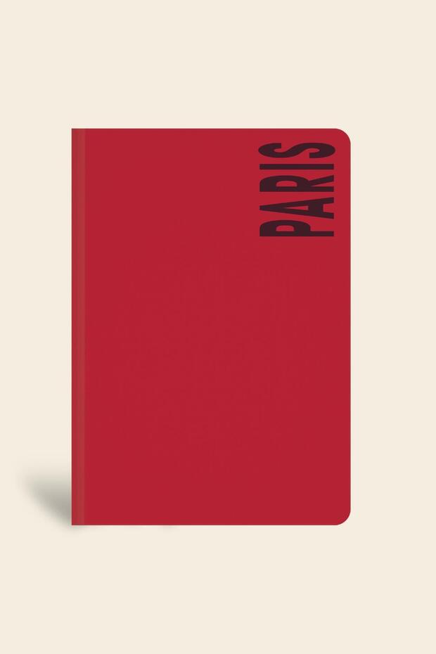 City Collection Hardcover Linen Notebook Lined Paris 15X21