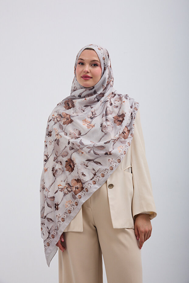 Patterned cotton soft shawl mena series