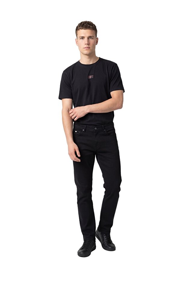 Black Men's Jean Pants Lf2034725