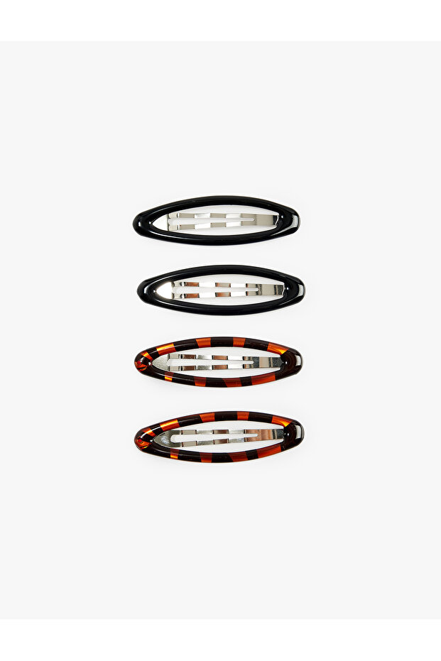 Oval Shaped 4-Piece Clip Buckle Set