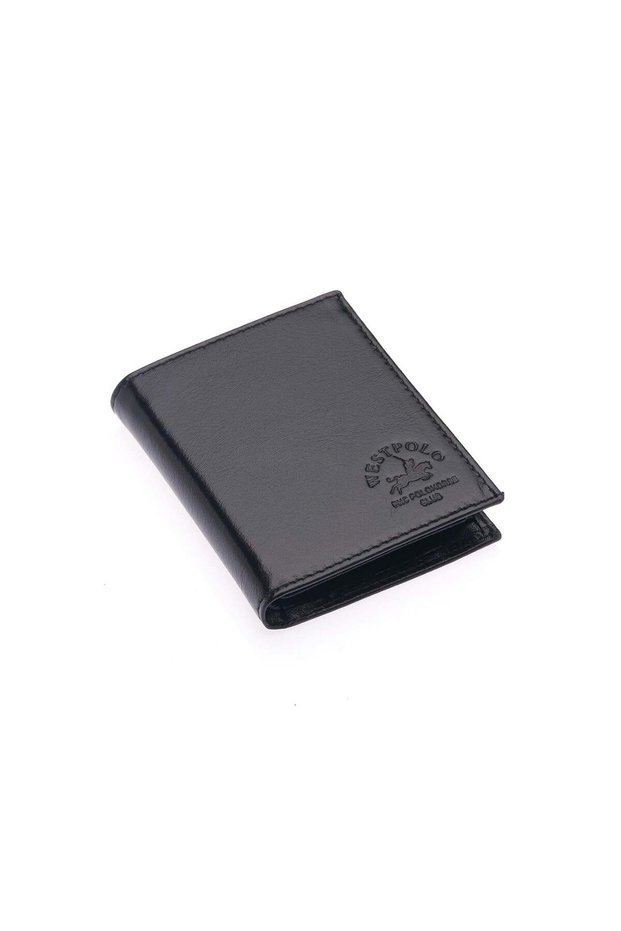 Genuine Leather Wallet with Loose Card Holder and Coin Compartment