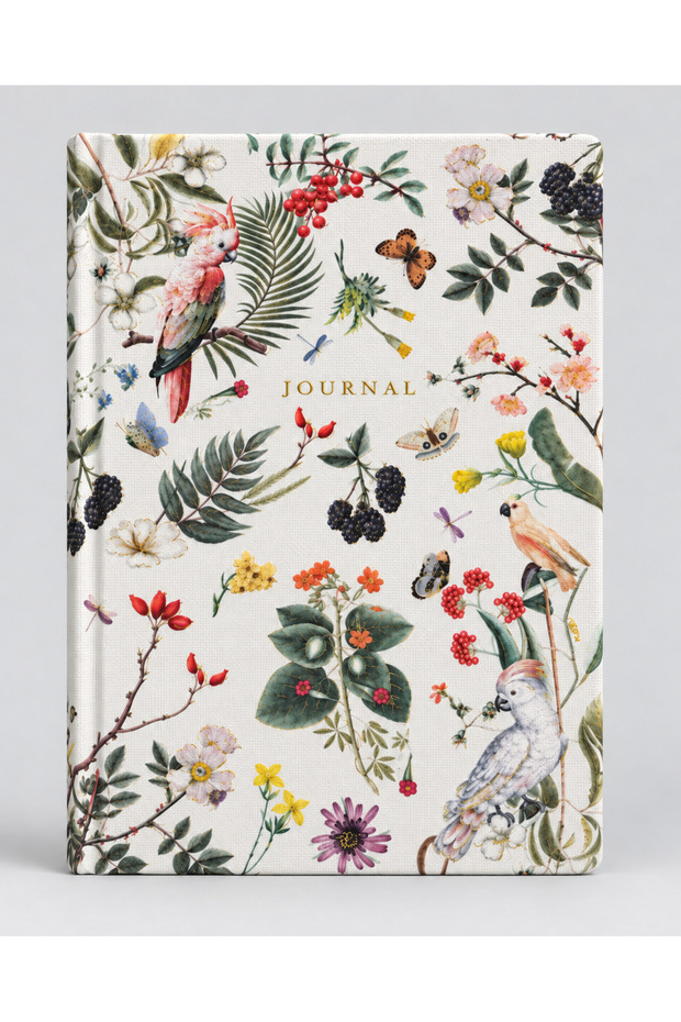 Jardin Linen Hard Cover Notebook A5, 120 Sheets, 120 Gr. Dotted