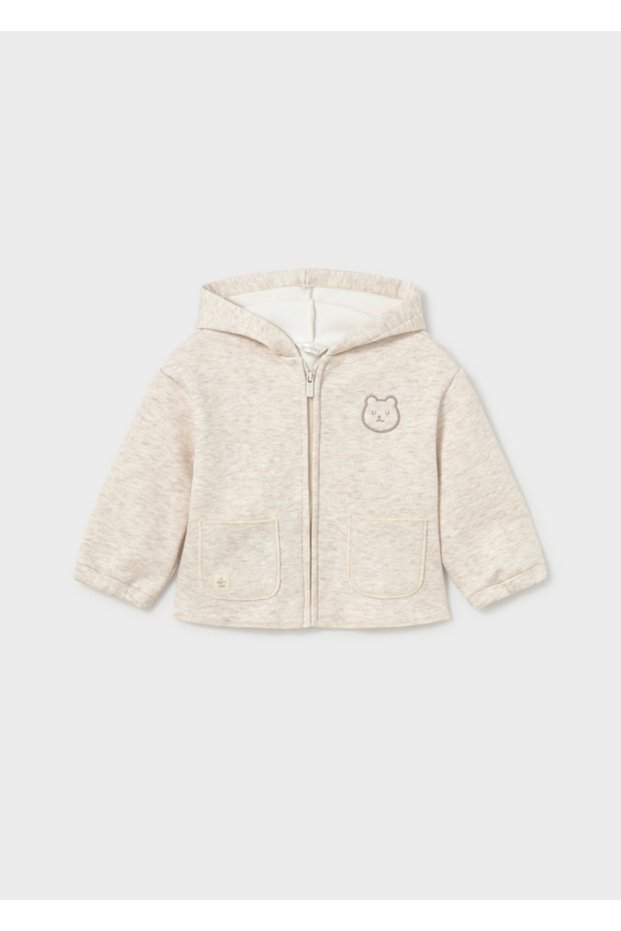 Baby Hooded Zippered Jacket Sweatshirt 2428